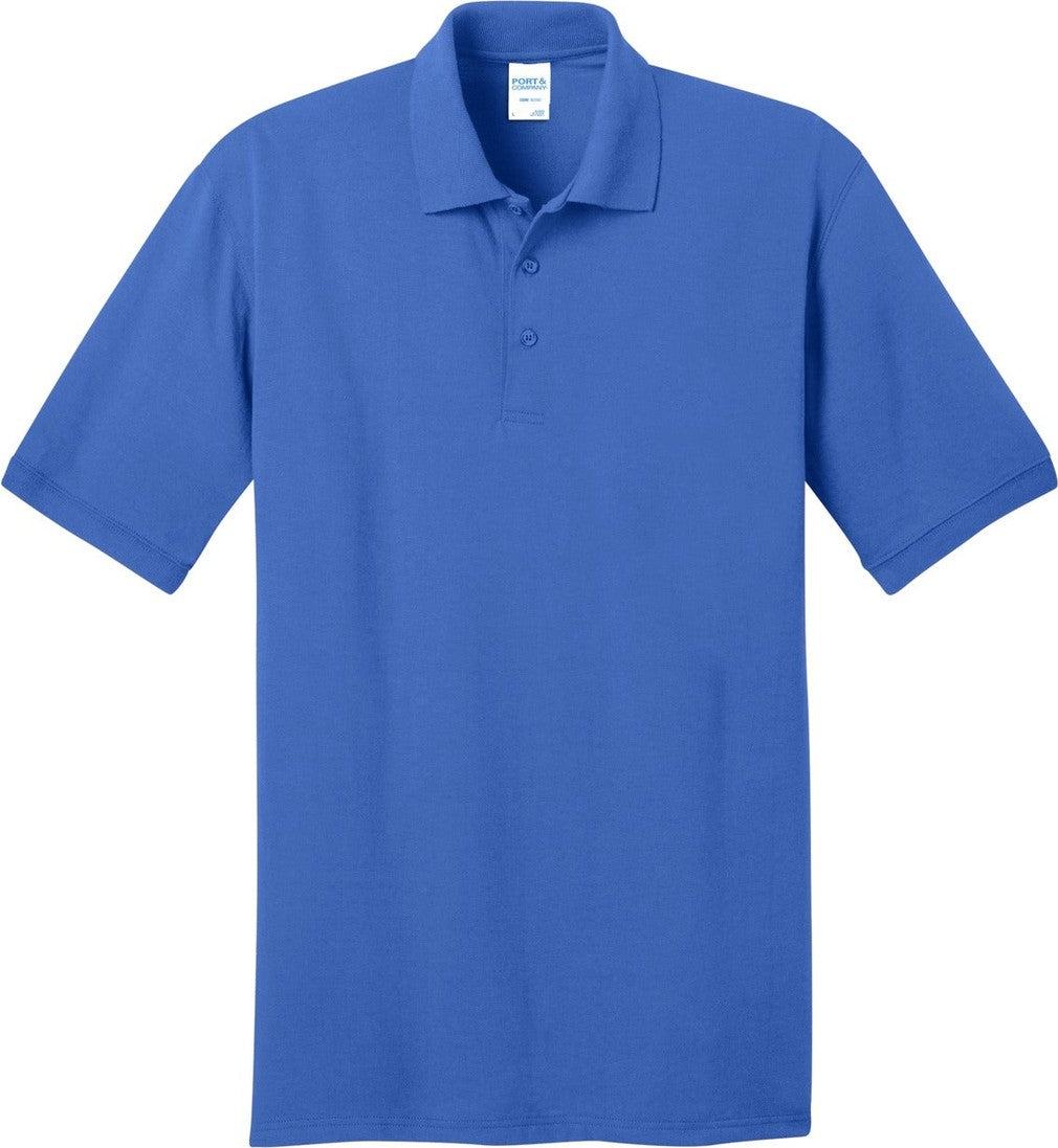Front View of Royal Port & Co Core Blend Jersey Knit Pocket Polo. KP55P
