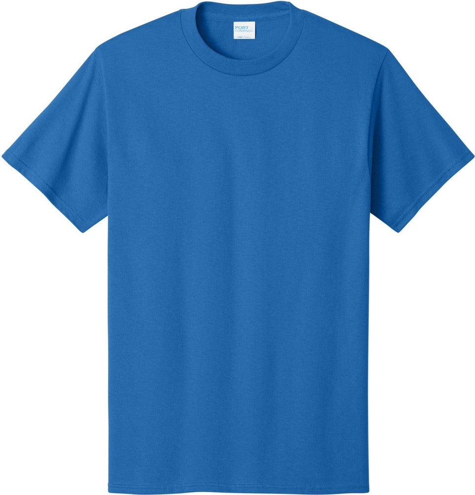 Front View of Royal Port & Co Tall Core Cotton Tee PC54T