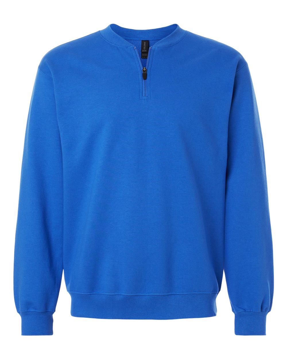 Front View of Royal Softstyle® Midweight 1/4 Zip Sweatshirt - SF008