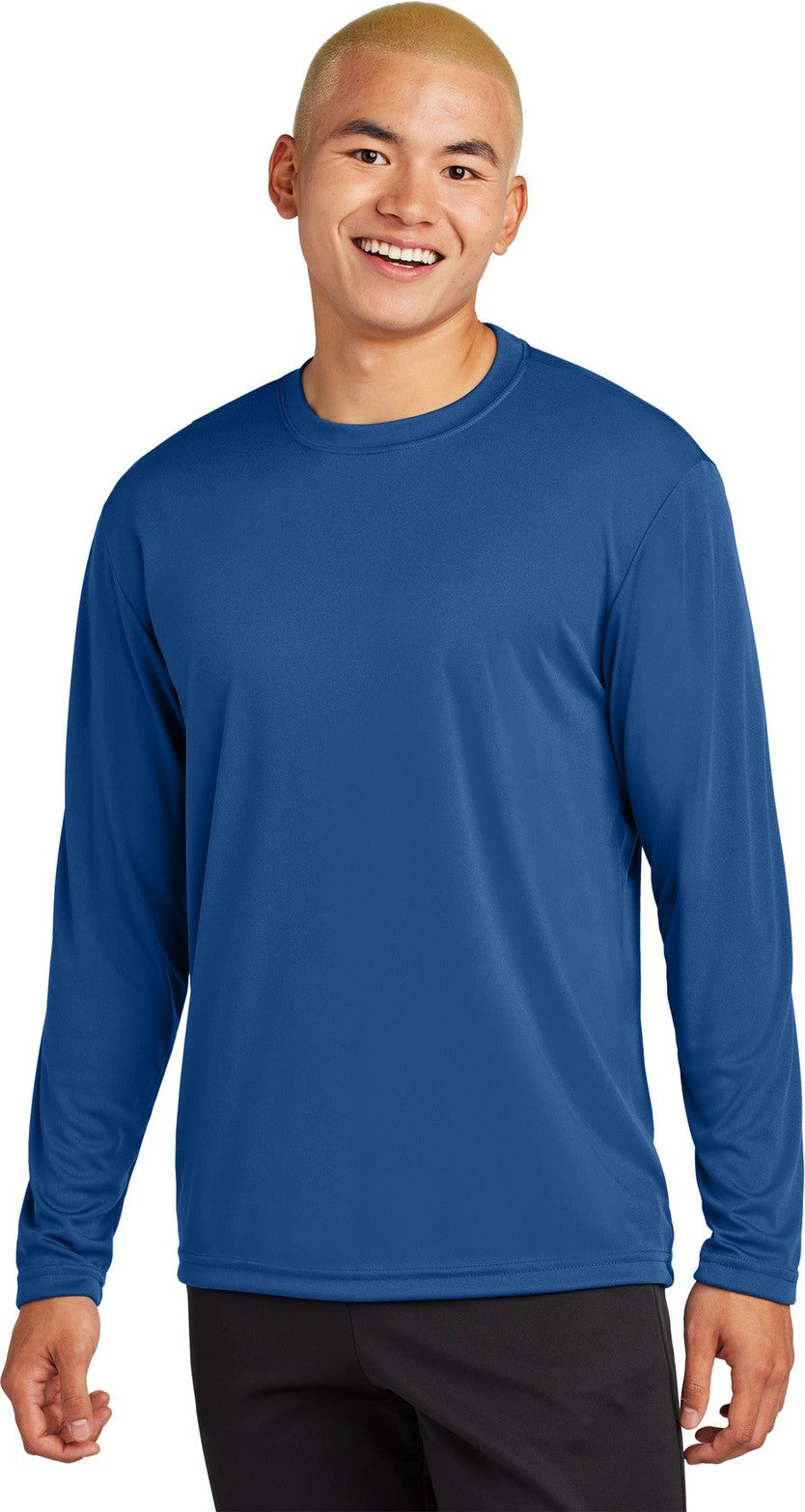 Front View of Royal Sport-Tek Tall Long Sleeve PosiCharge Competitor Tee. TST350LS