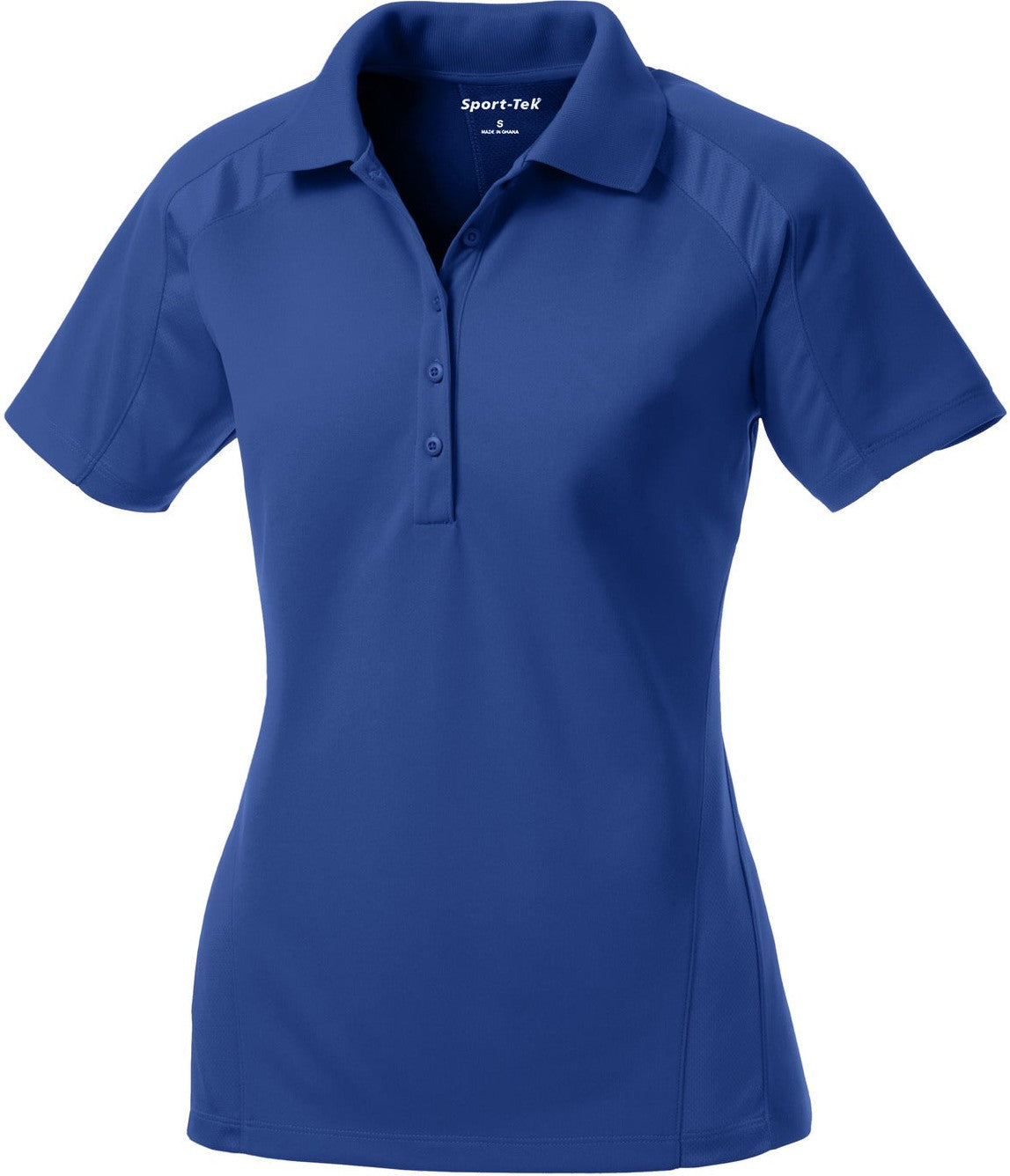 Front View of Royal Sport-Tek Women's Dri-Mesh Pro Polo. L474