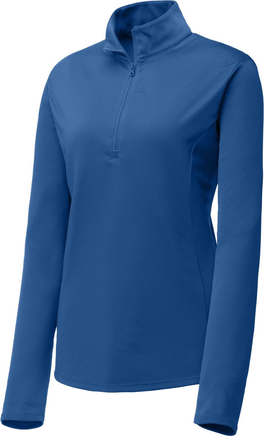 Front View of Royal Sport-Tek Women's PosiCharge Competitor 1/4-Zip Pullover. LST357