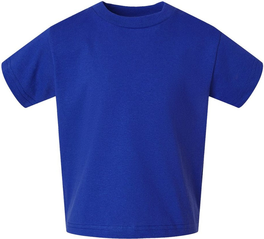 Front View of Royal Toddler Cotton Jersey Tee - 3301T