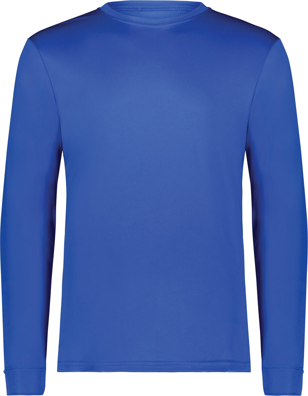 Front View of ROYAL WICKING LONG SLEEVE T-SHIRT