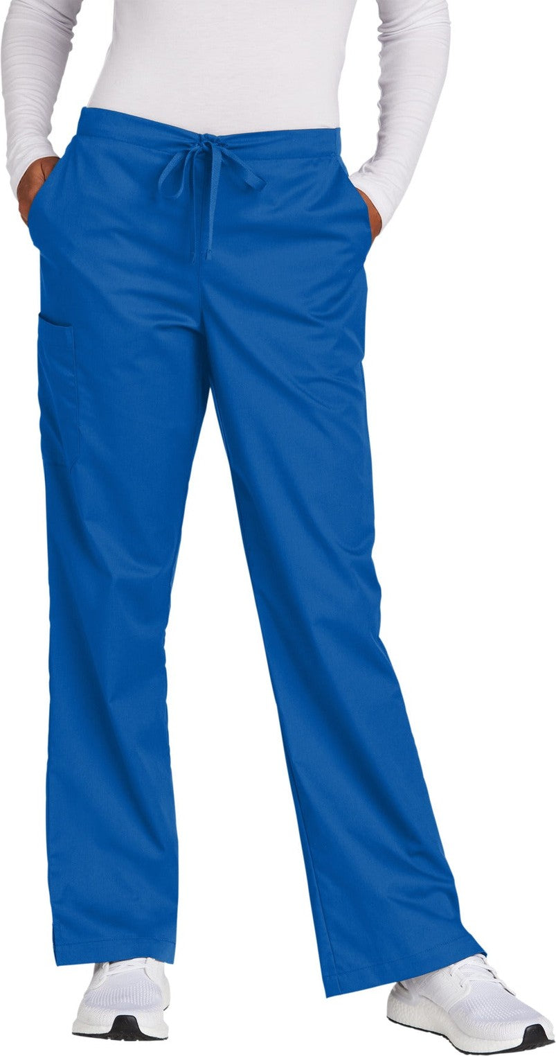 Front View of Royal Wink Women's Petite WorkFlex Flare Leg Cargo Pant WW4750P