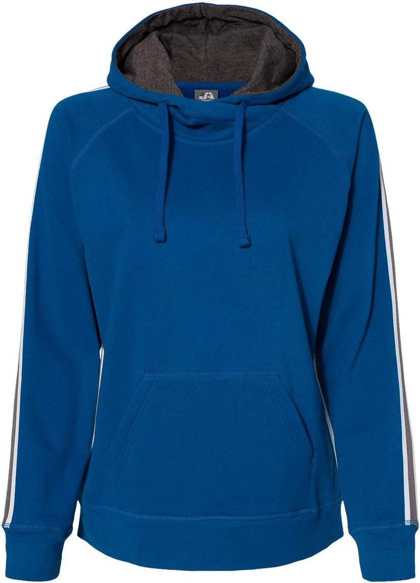Front View of Royal Women&#39;s Rival Fleece Hooded Sweatshirt - 8642