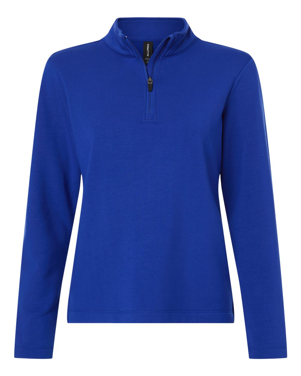 Front View of Royal Women's Stretch Quarter-Zip Fleece Pullover - STF870L plain