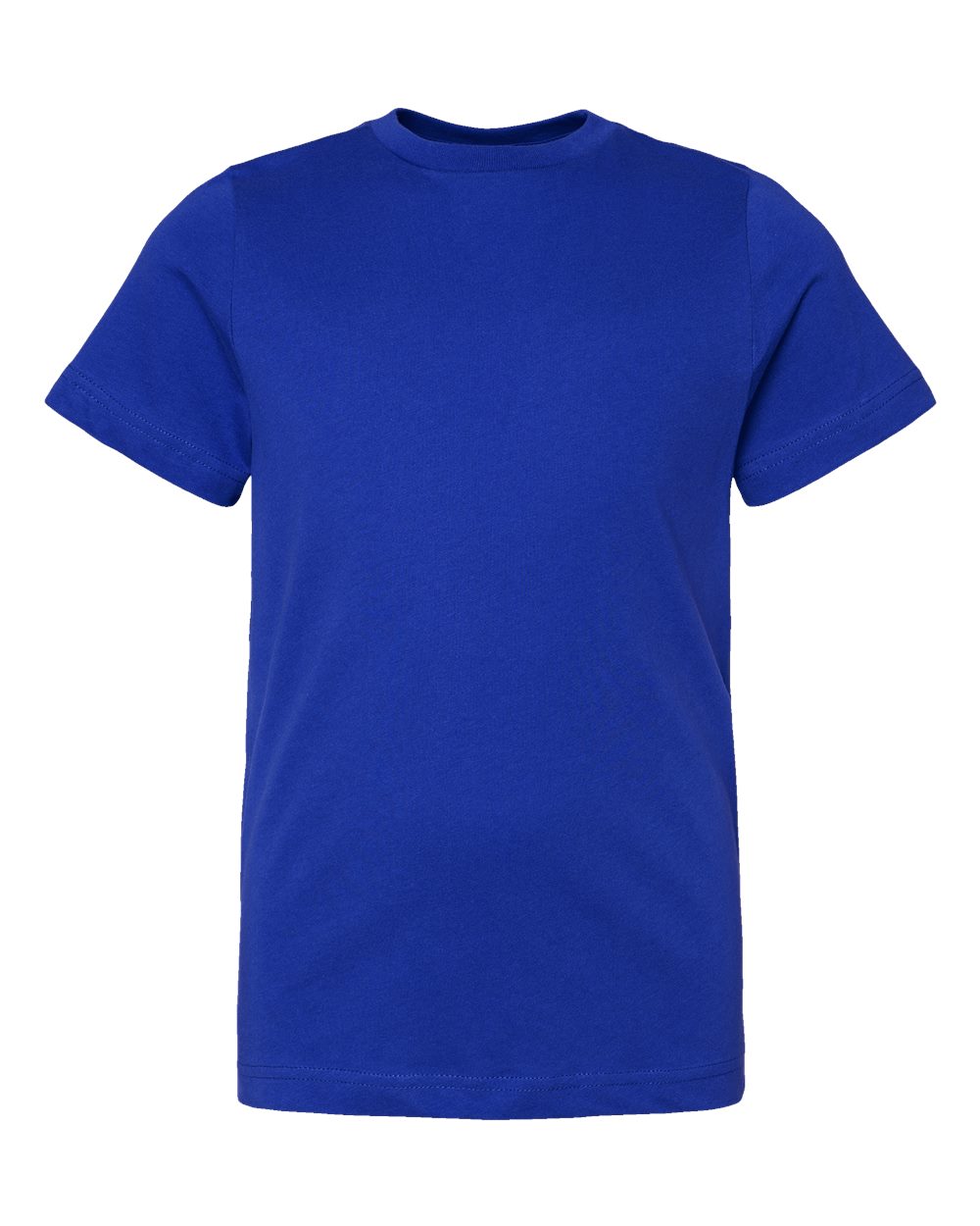 Front View of Royal Youth Fine Jersey Tee - 6101