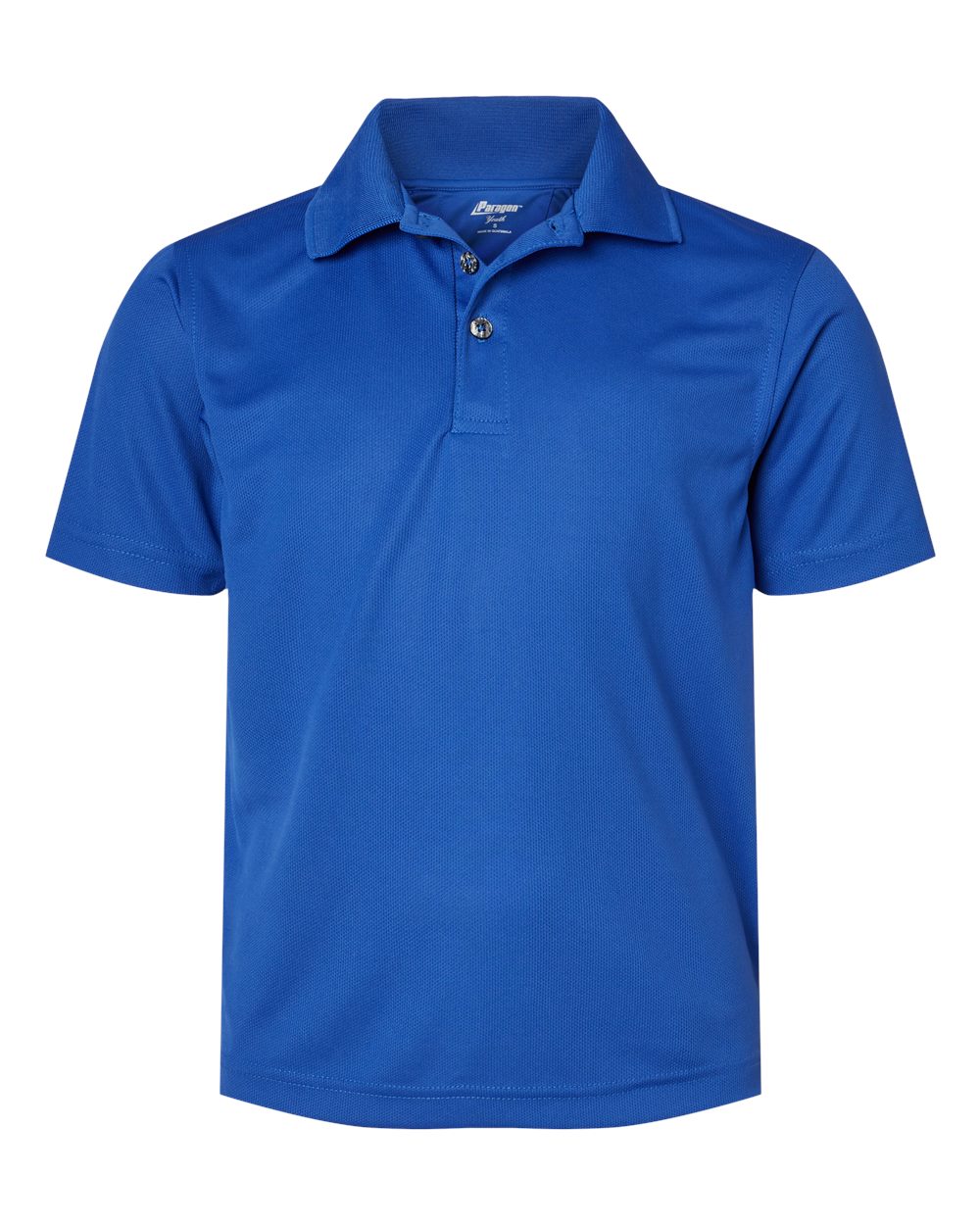 Front View of Royal Youth Saratoga Performance Mini Mesh Polo - 108Y