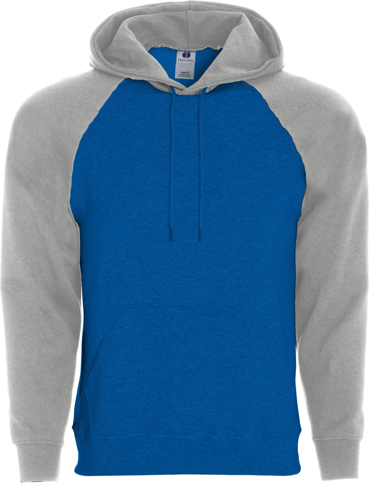 ROYAL/ATHLETIC HEATHER BANNER HOODIE