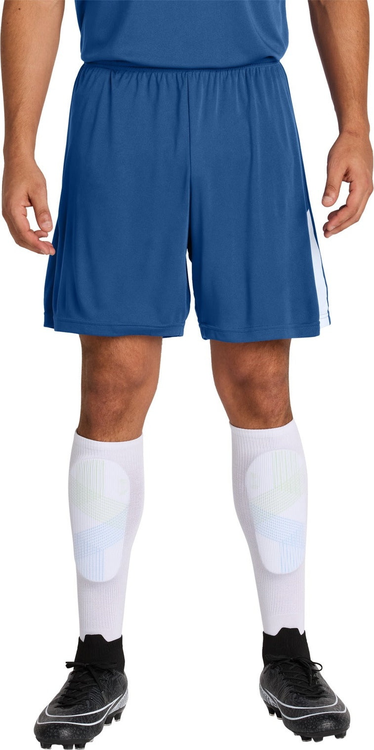 Front View of Royal/Wht Sport-Tek Competitor United 7" Short ST103