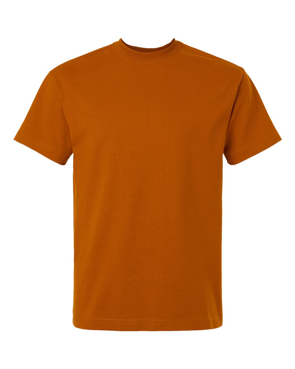 Front View of Rust Super Heavyweight Tee - 9001