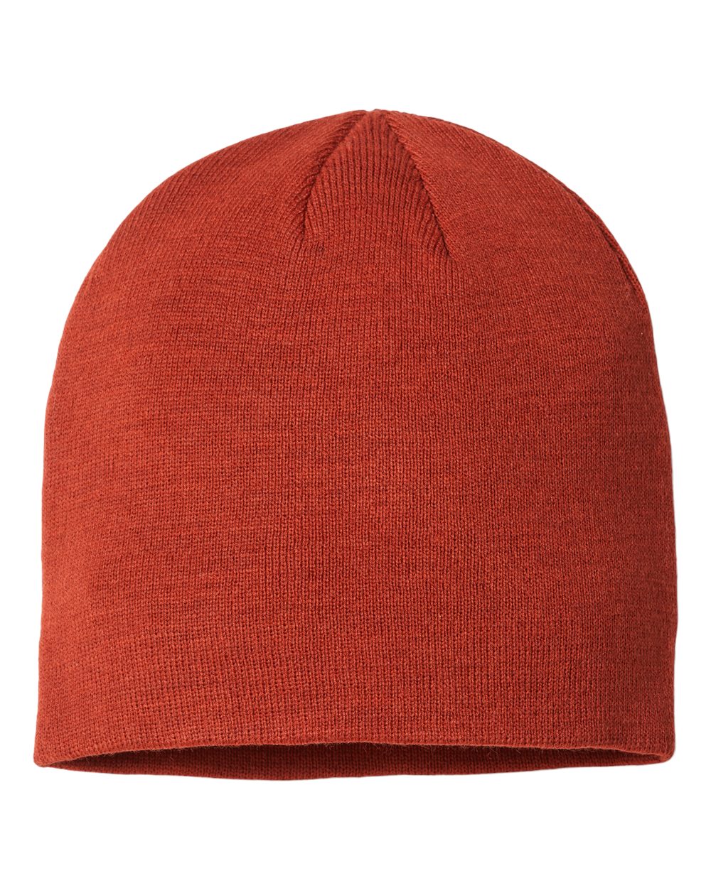 Front View of Rusty Sustainable Beanie - HOLLY