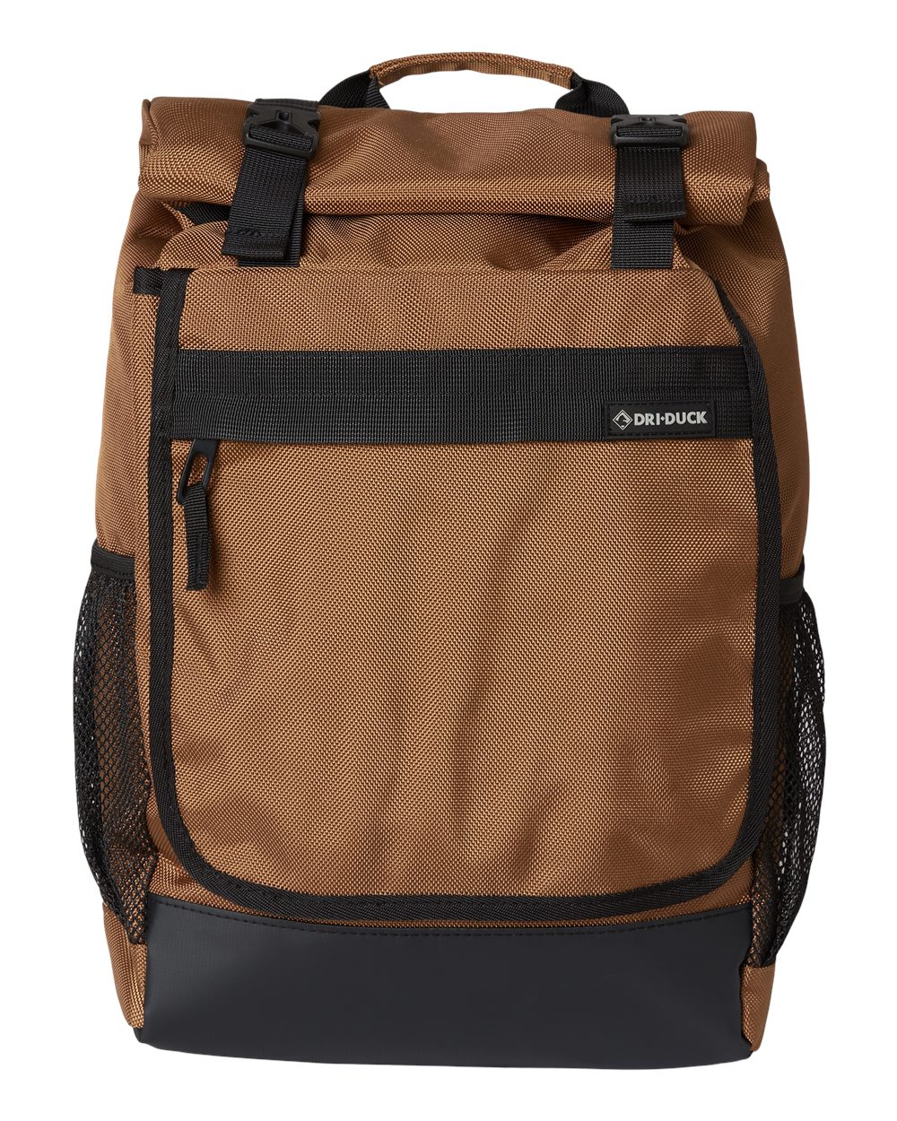 Front View of Saddle Roll Top Backpack - 1410DD plain