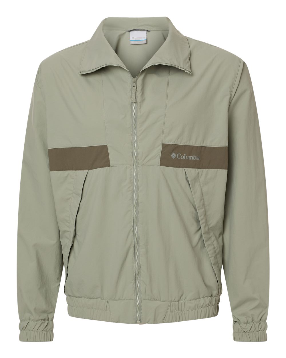 Front View of Safari/ Stone Green Spire Valley™ Windbreaker - 212106