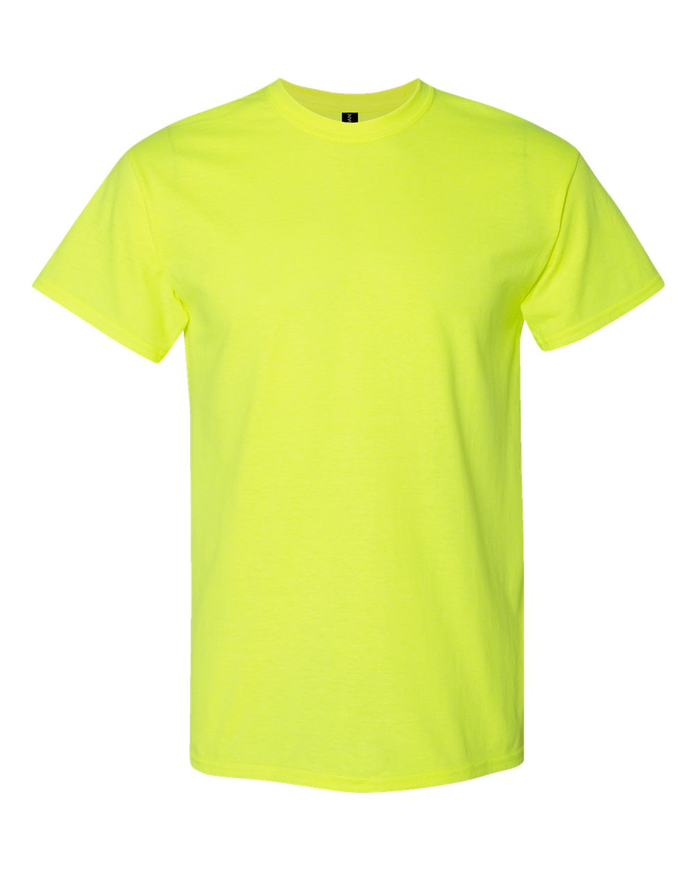 Front View of Safety Green DryBlend® T-Shirt - 8000