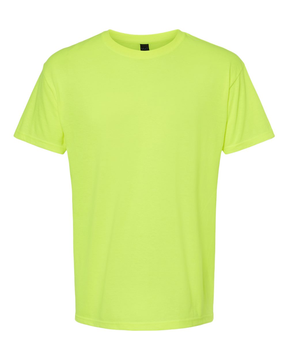 Front View of Safety Green Gold Soft Touch T-Shirt - 4800