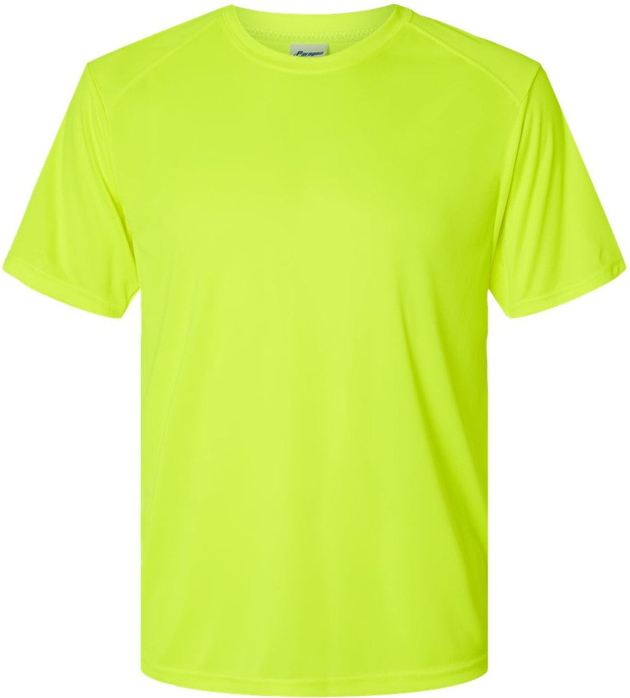 Front View of Safety Green Islander Performance T-Shirt - 200