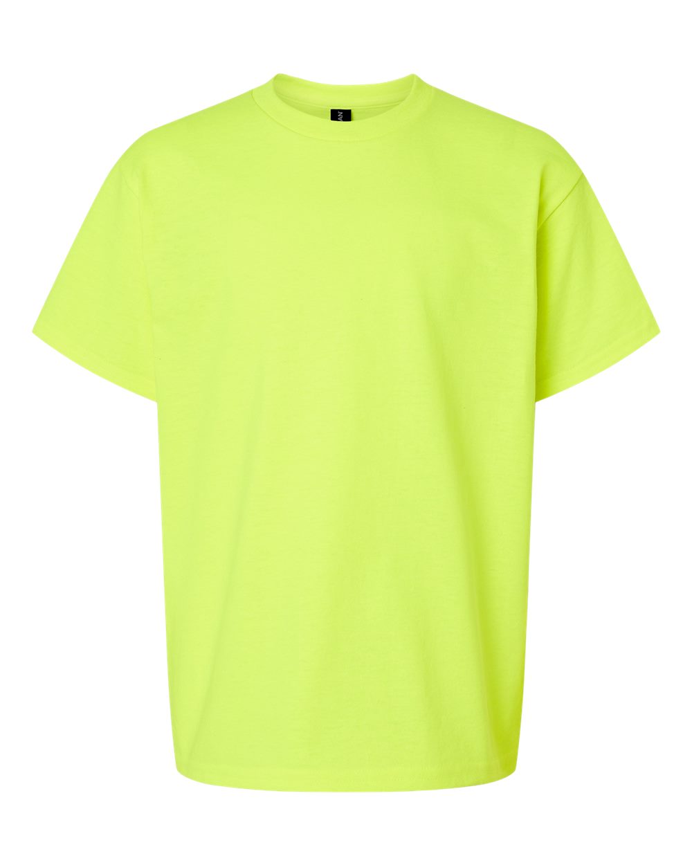 Front View of Safety Green Ultra Cotton® Youth T-Shirt - 2000B