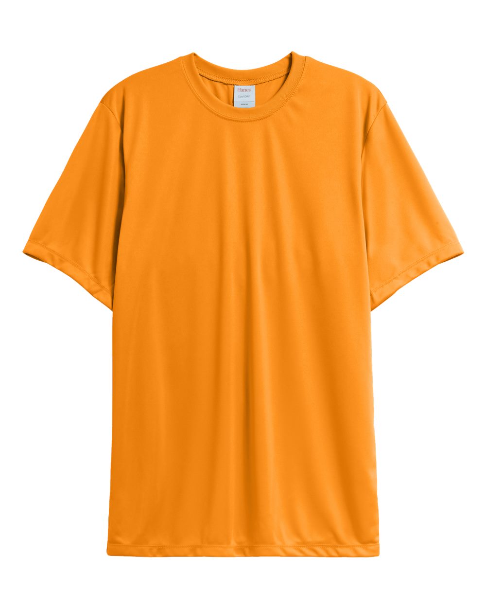 Front View of Safety Orange Cool DRI® Performance T-Shirt - 4820