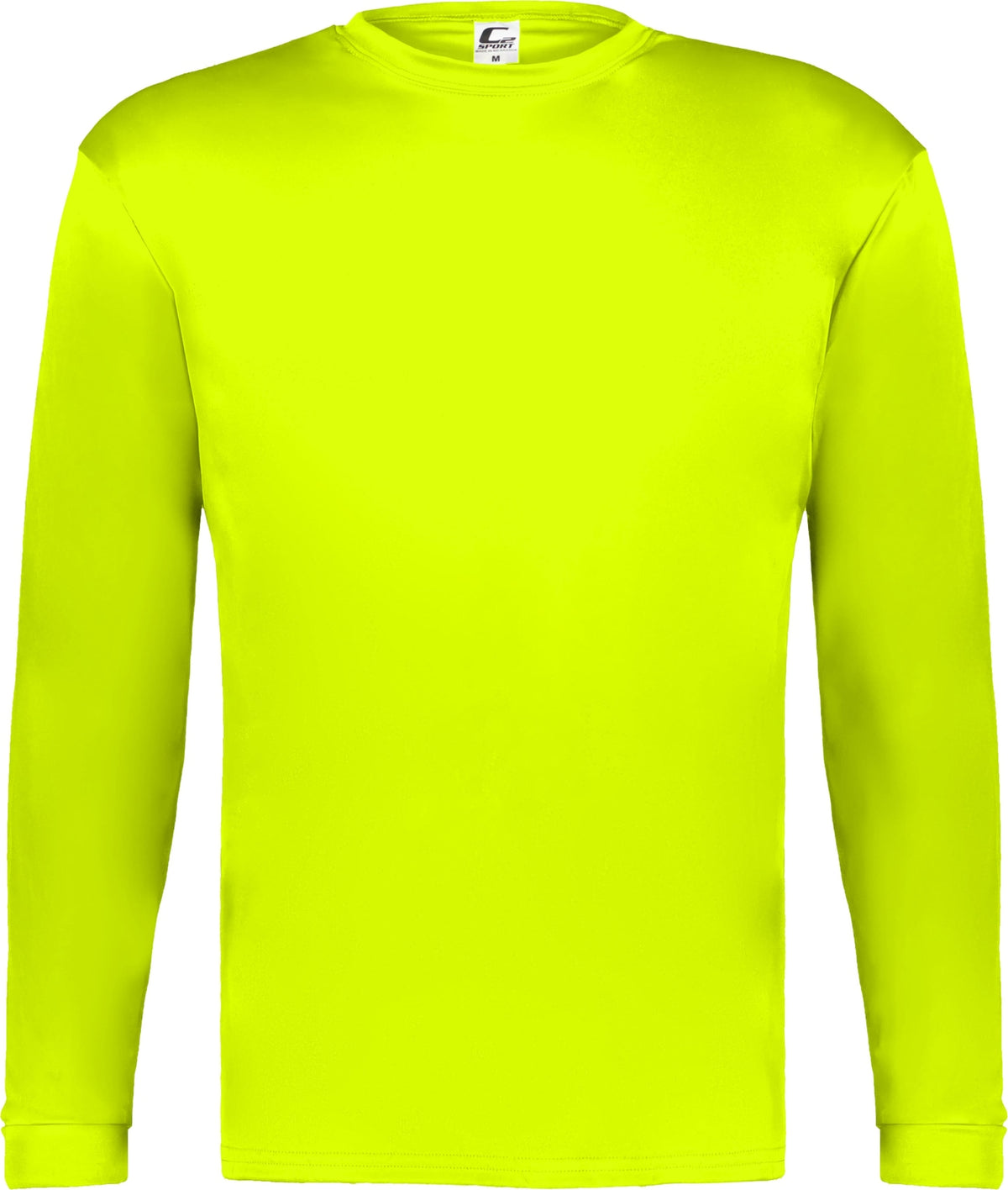 Front View of SAFETY YELLOW C2 L/S TEE