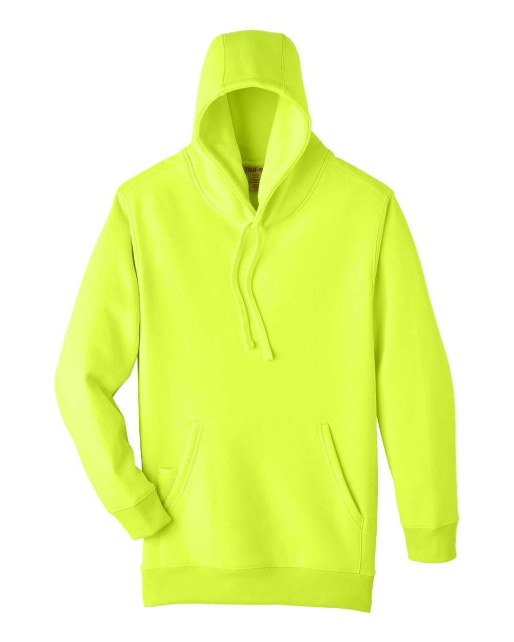 Front View of Safety Yellow Unisex Zone HydroSport™ Heavyweight Pullover Hooded Sweatshirt - TT96