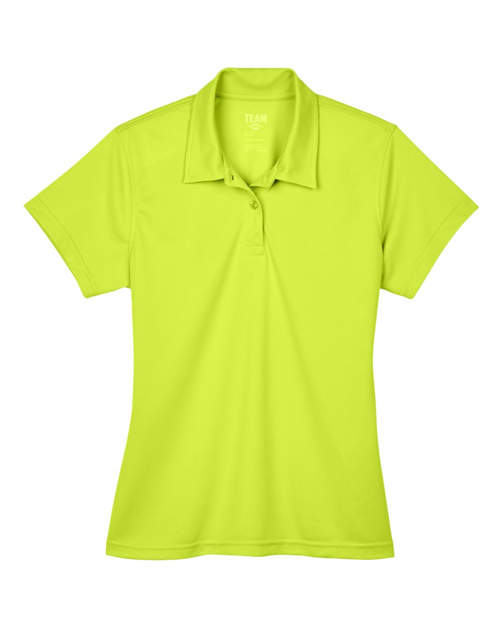 Front View of Safety Yellow Women's Command Snag Protection Polo - TT21W