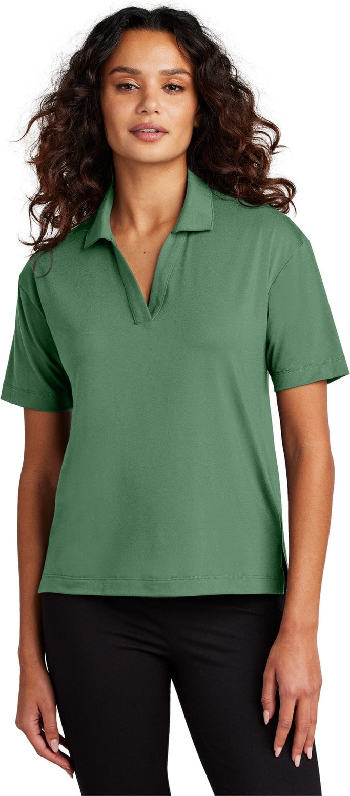 Front View of Sage Mercer+Mettle Women's Stretch Jersey Polo MM1015