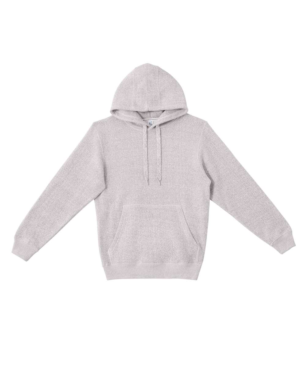Front View of Salt and Pepper Nantucket Hooded Sweatshirt - LS11001