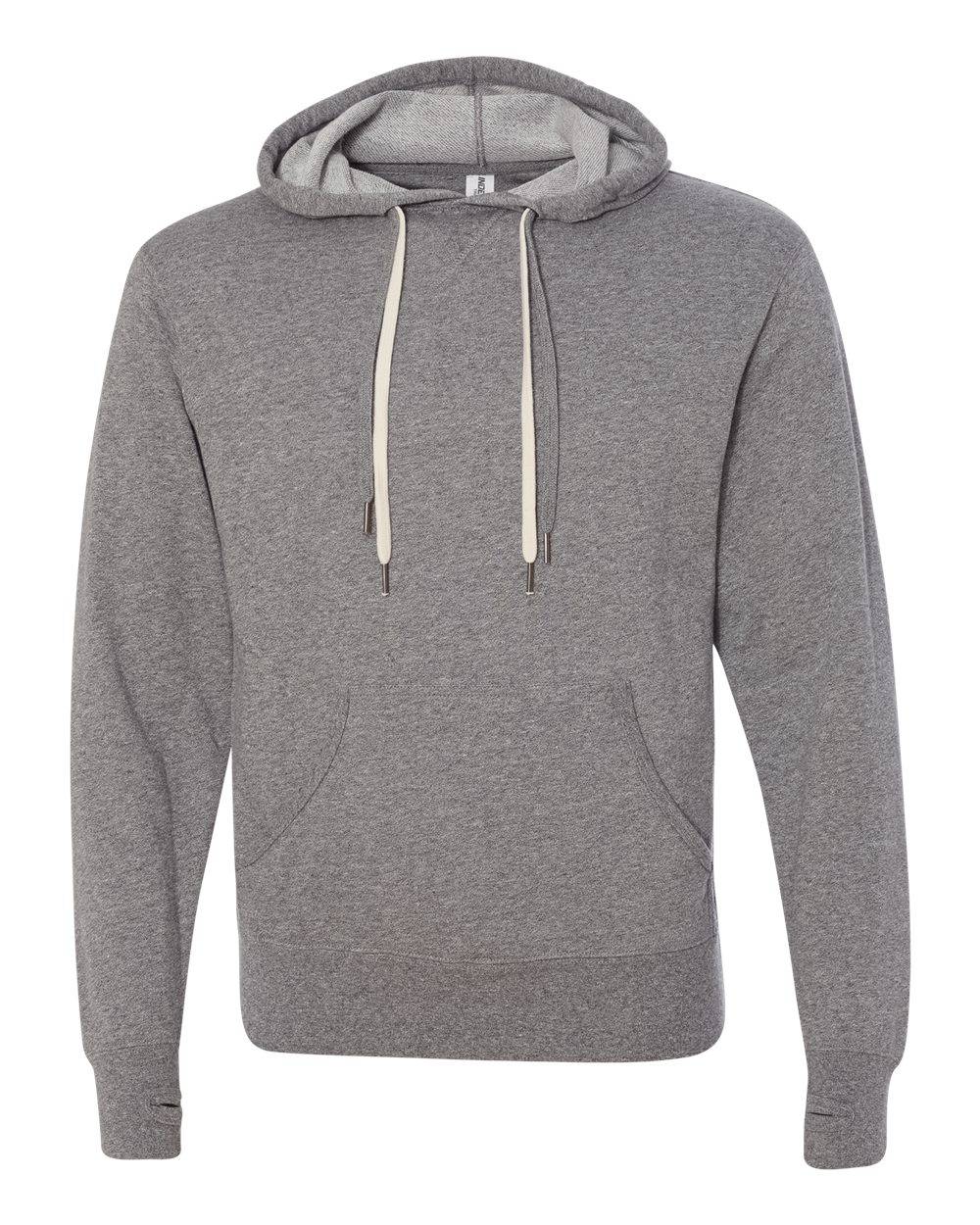 Front View of Salt &amp; Pepper Midweight French Terry Hooded Sweatshirt - PRM90HT