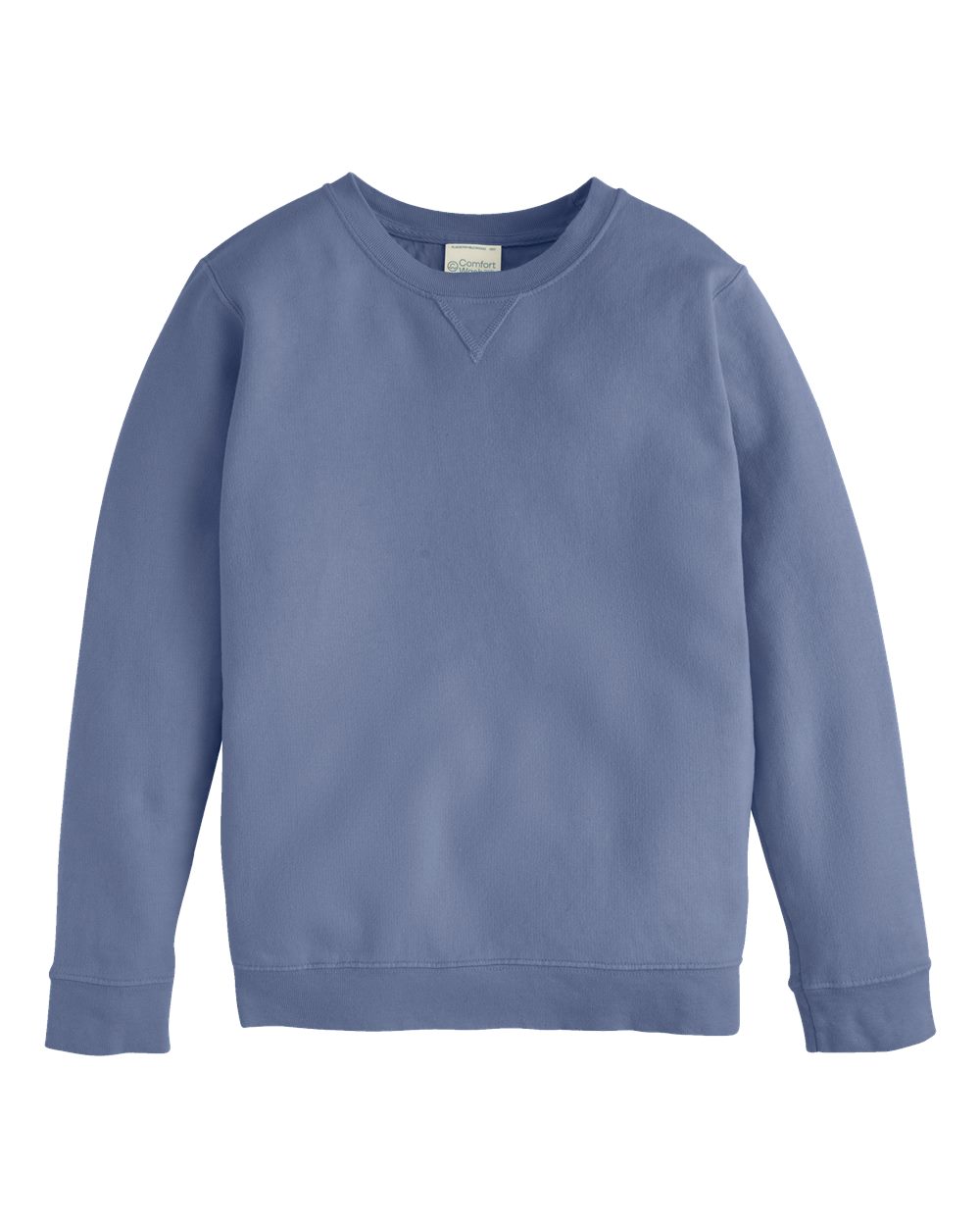 Front View of Saltwater Garment-Dyed Youth Crewneck Sweatshirt - GDH475