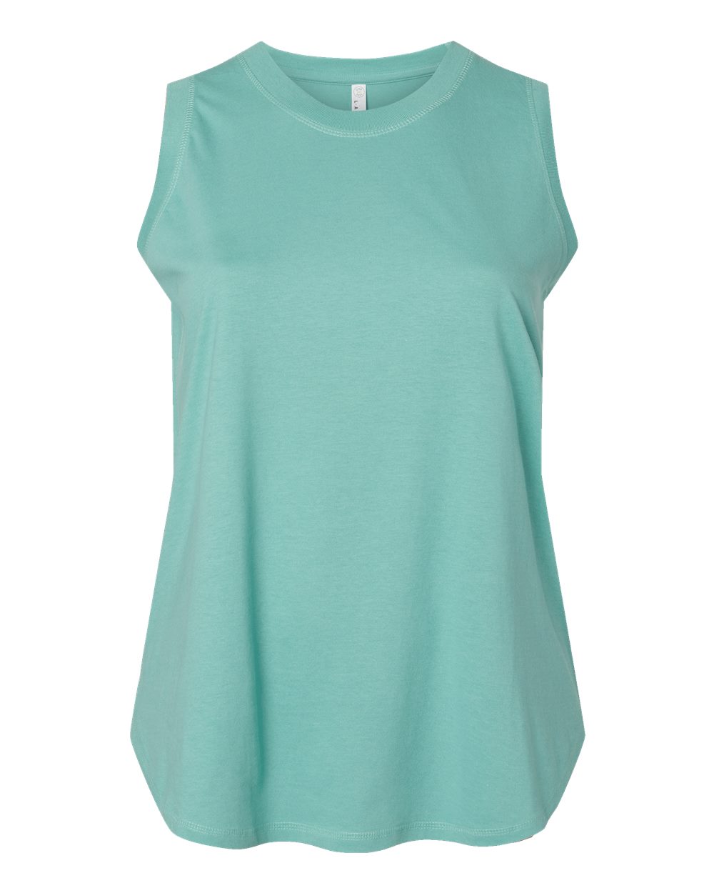 Front View of Saltwater Women's Curvy Relaxed Fine Jersey Tank - 3892