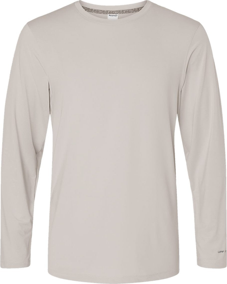Front View of Sand Aruba Extreme Performance Long Sleeve T-Shirt - 222