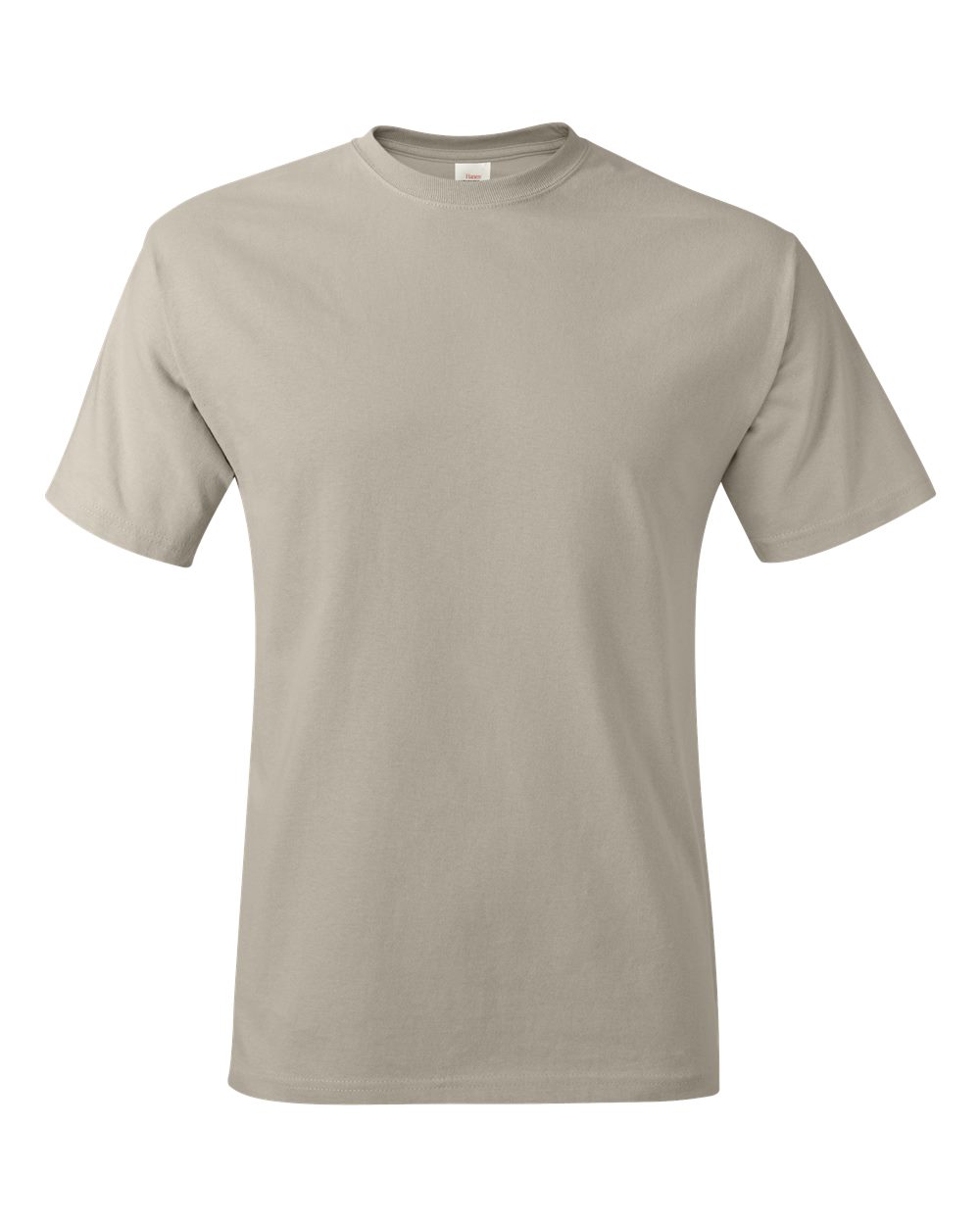 Front View of Sand Authentic T-Shirt - 5250