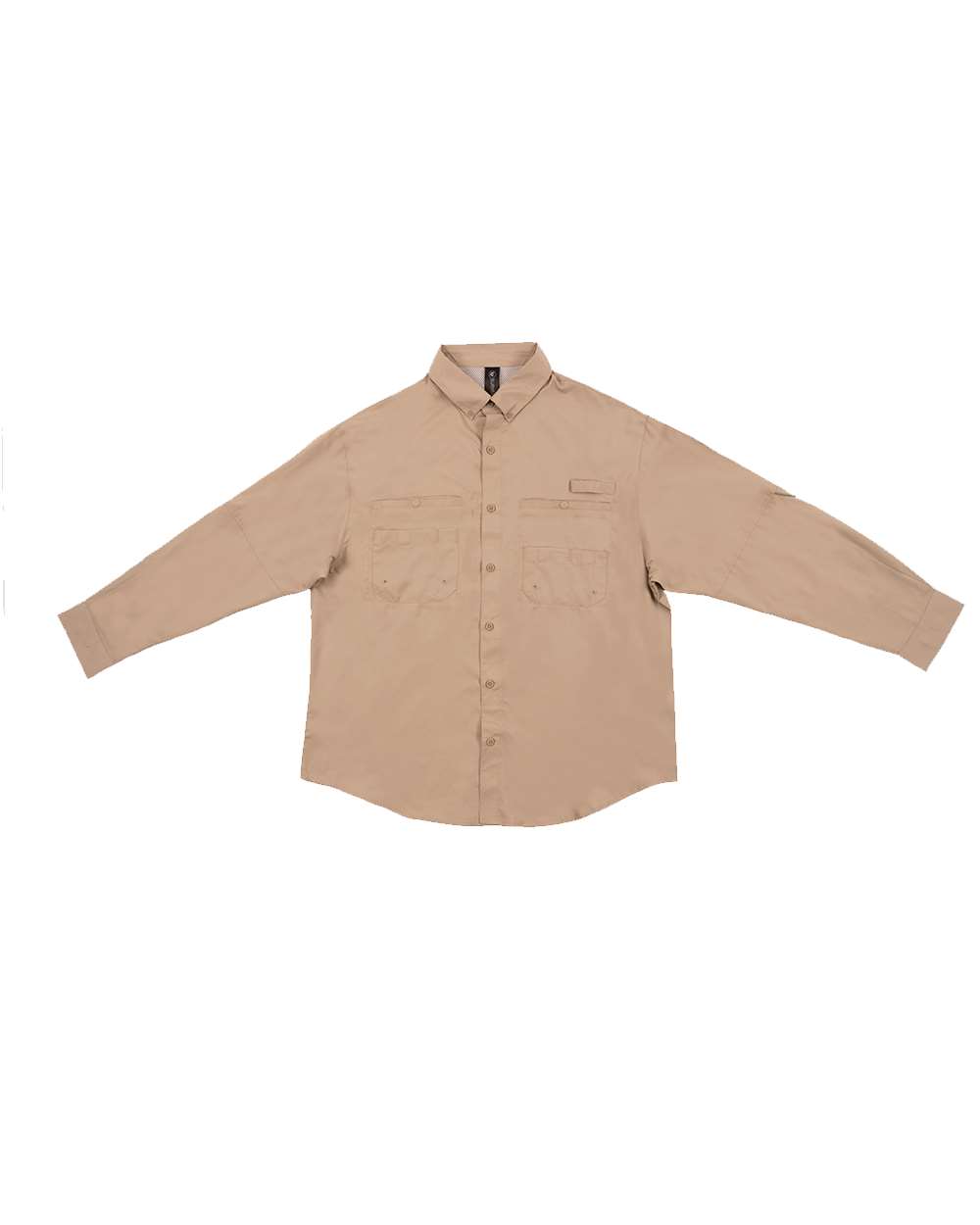 Front View of Sand Baja Long Sleeve Fishing Shirt - 2299