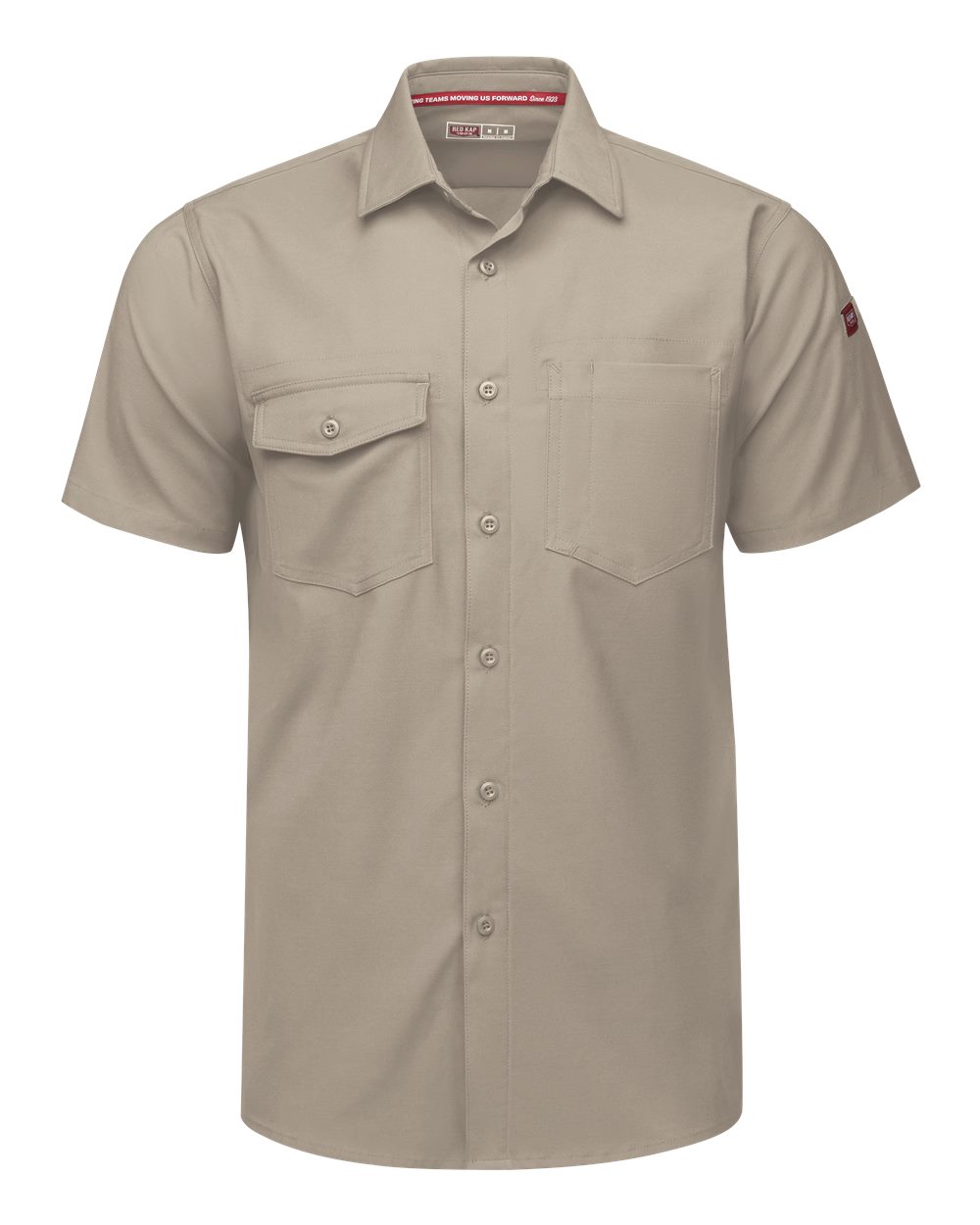 Front View of Sand Cooling Work Shirt - TSM2