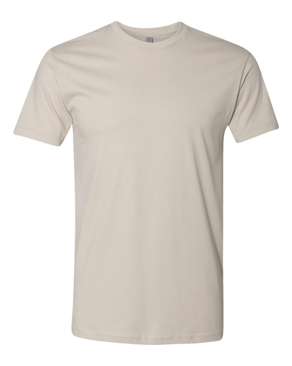 Front View of Sand Cotton T-Shirt - 3600