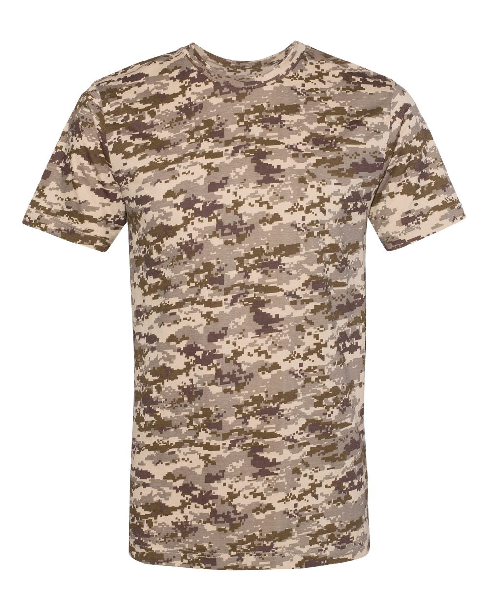 Front View of Sand Digital Camo Tee - 3907