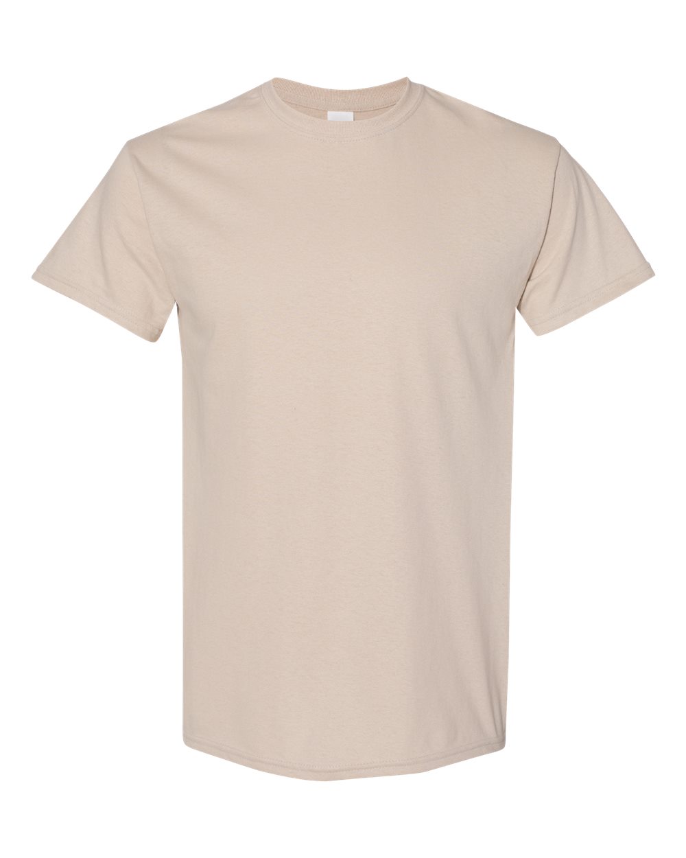 Front View of Sand Heavy Cotton™ T-Shirt - 5000