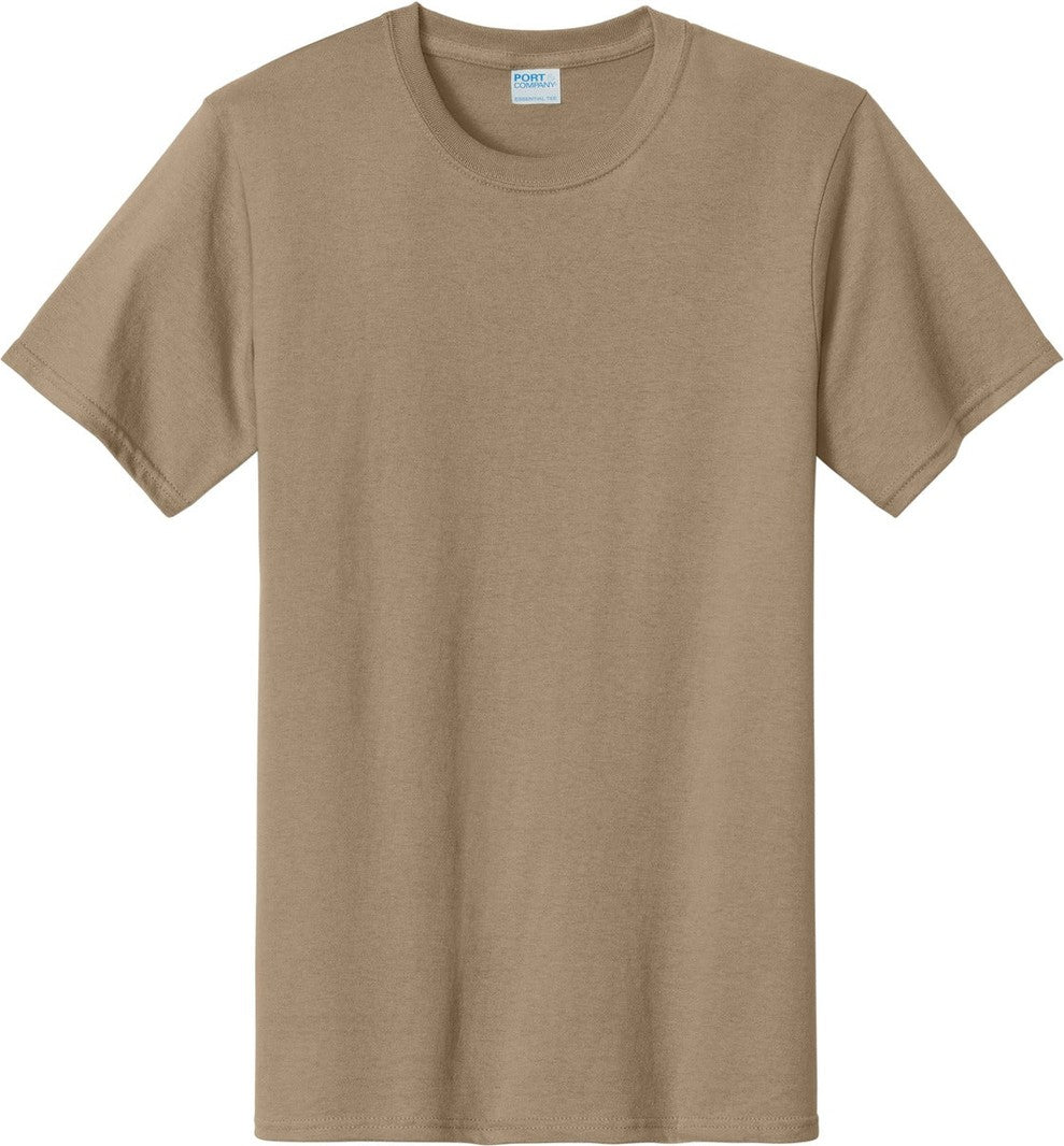 Front View of Sand Port & Co Tall Essential Tee. PC61T