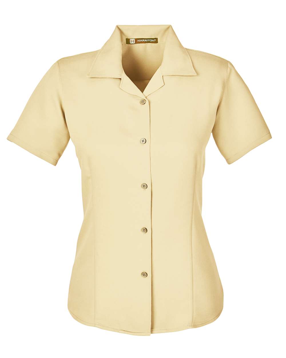 Front View of Sand Women's Bahama Cord Camp Shirt - M570W