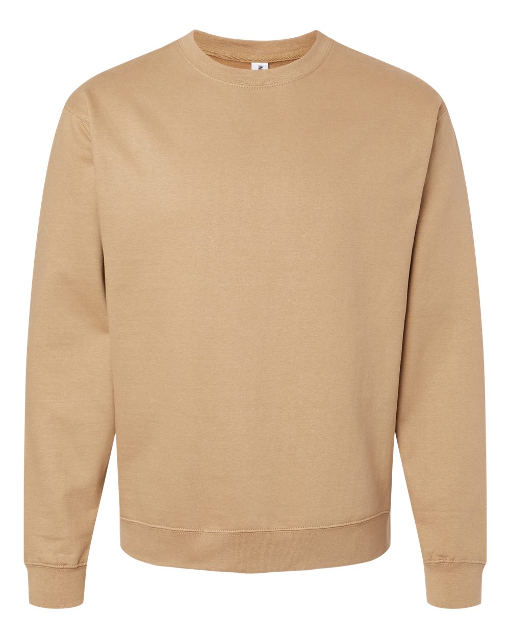 Front View of Sandstone Midweight Crewneck Sweatshirt - SS3000