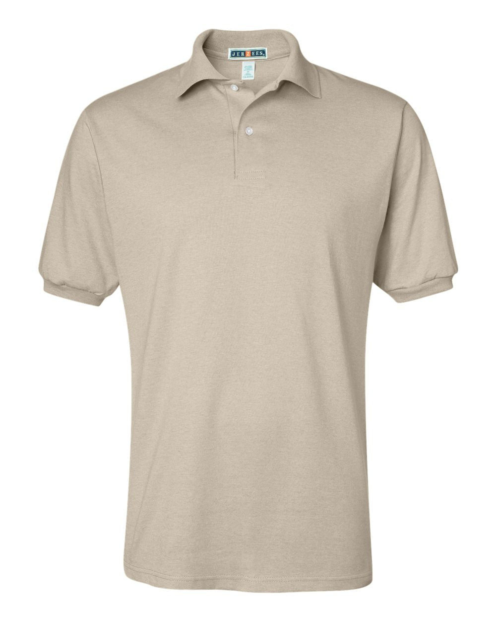 Front View of Sandstone SpotShield® 50/50 Polo - 437MSR