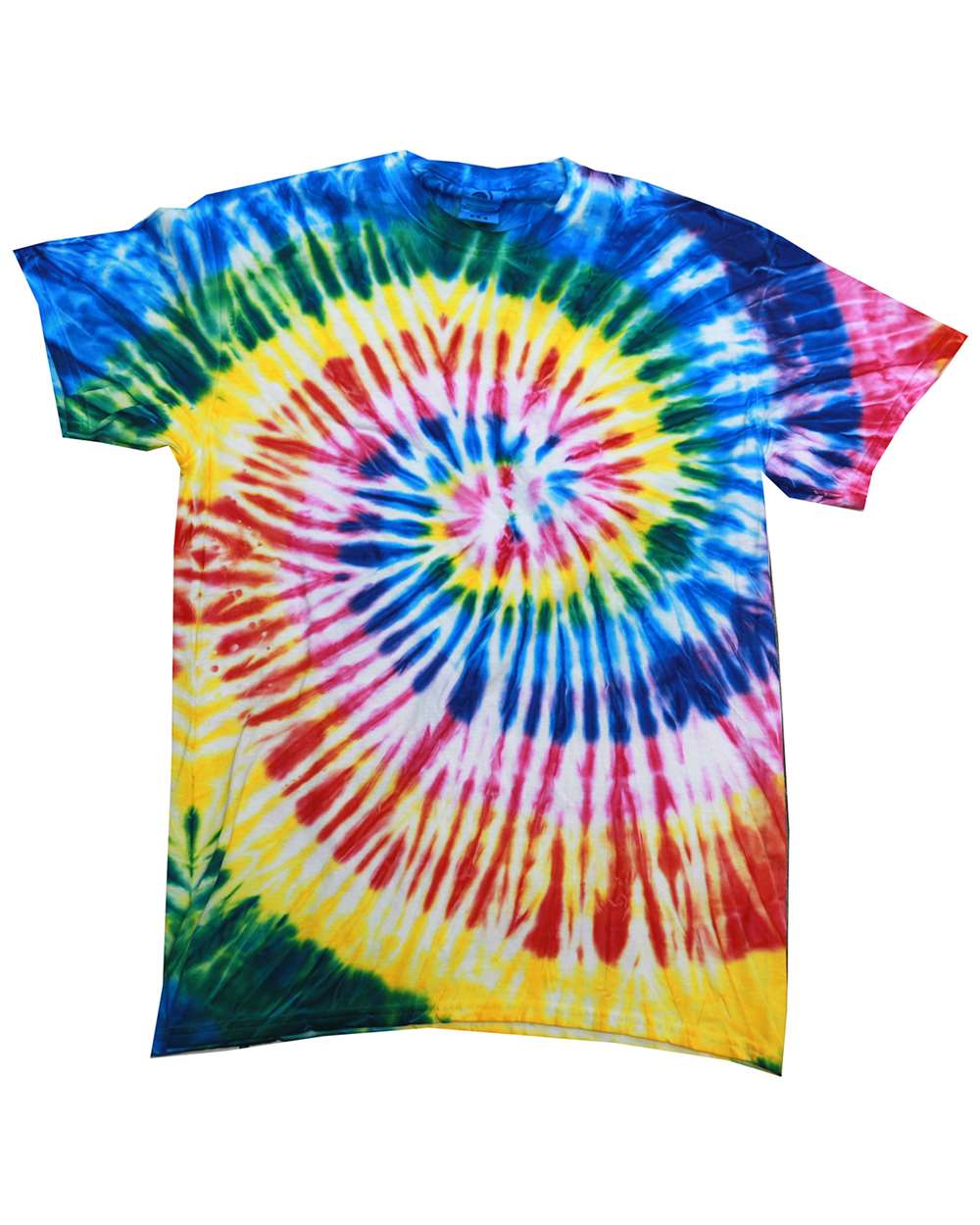 Front View of Santa Barbara Youth Multi-Color Tie-Dyed T-Shirt - CD1000Y