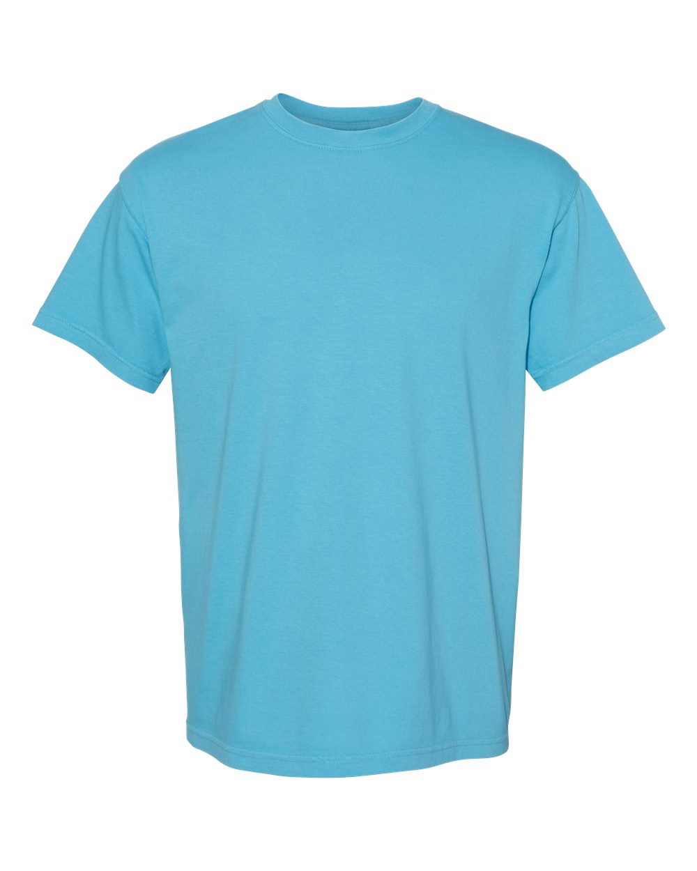 Front View of Sapphire Garment-Dyed Heavyweight T-Shirt - 1717