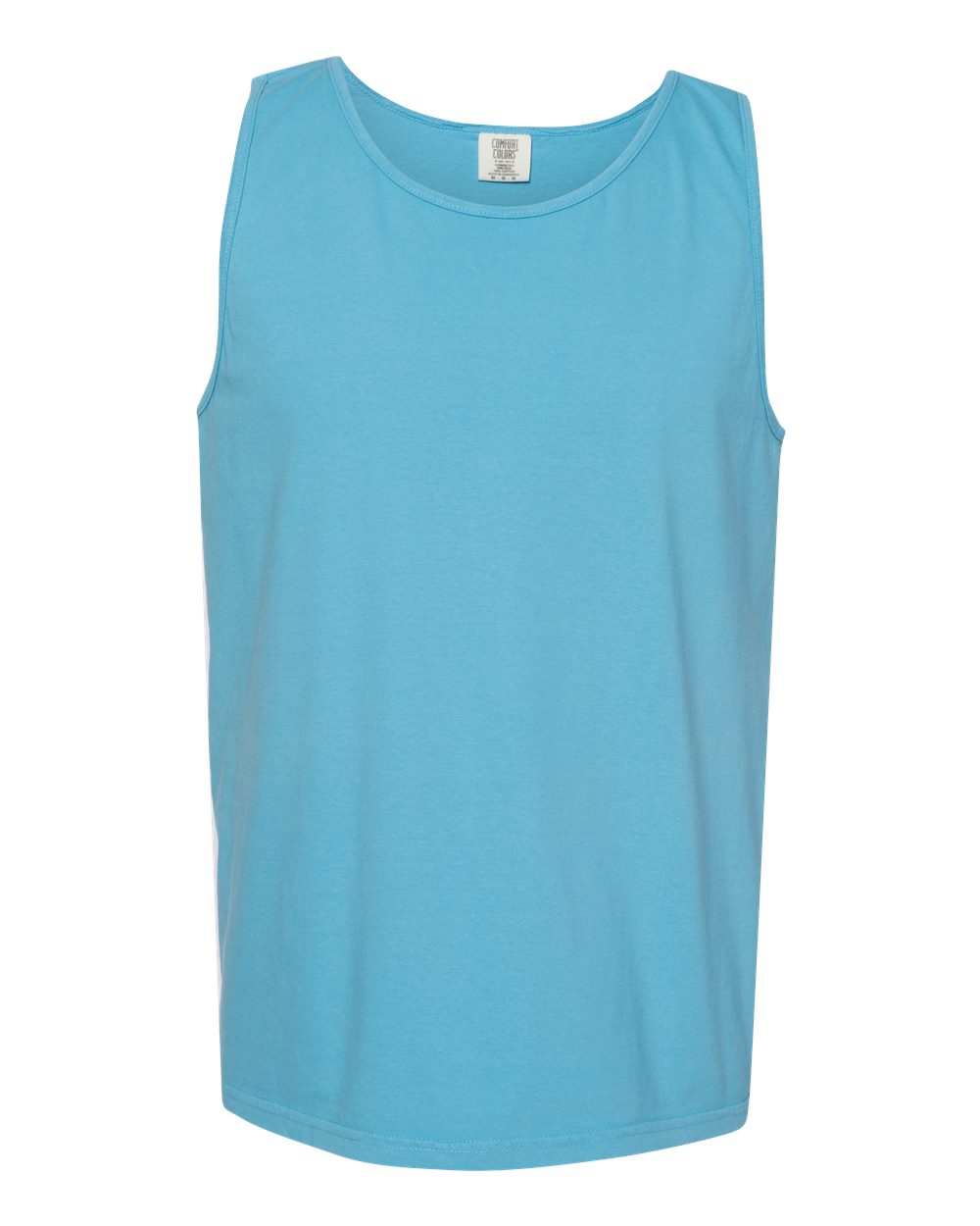 Front View of Sapphire Garment-Dyed Heavyweight Tank Top - 9360
