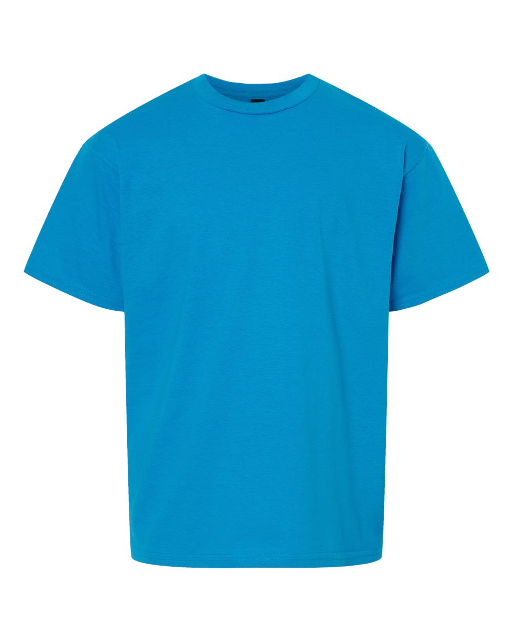 Front View of Sapphire Light Cotton Youth T-Shirt - 3000B