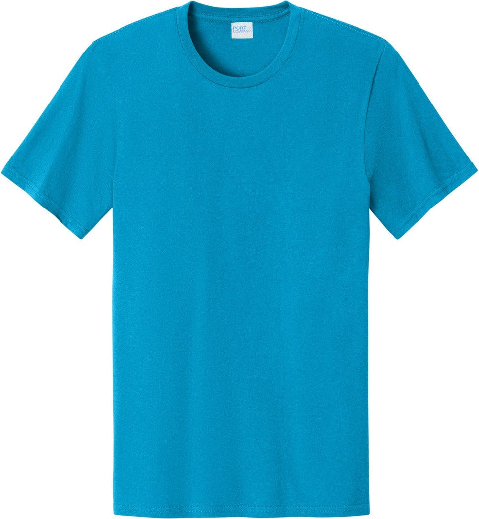 Front View of Sapphire Port & Co Easy Cotton Tee PC43