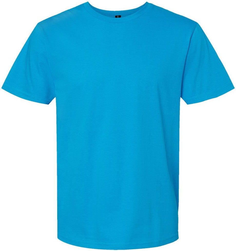 Front View of Sapphire Softstyle® Midweight T-Shirt - 65000