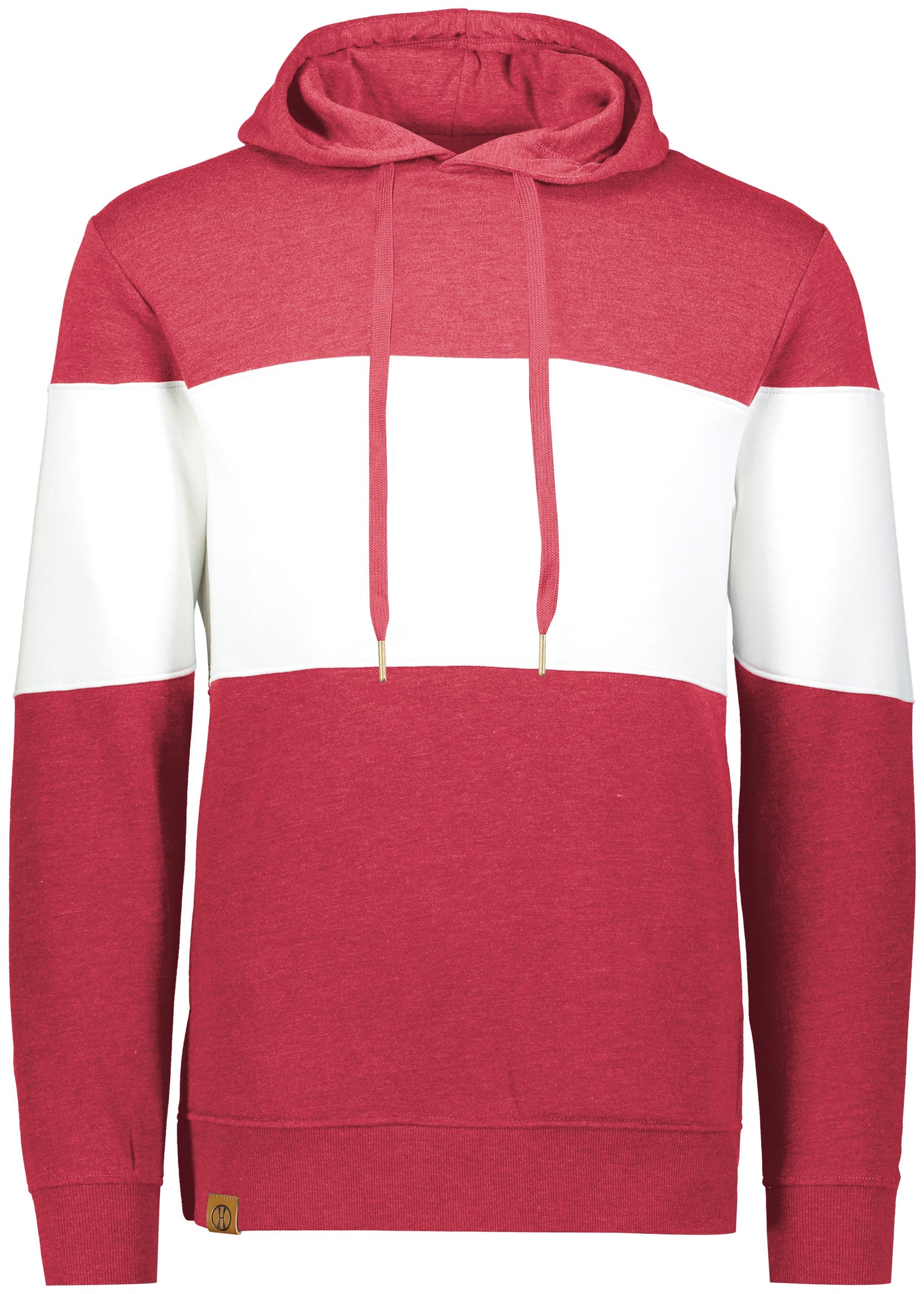 SCARLET HEATHER/WHITE ALL-AMERICAN HOODIE
